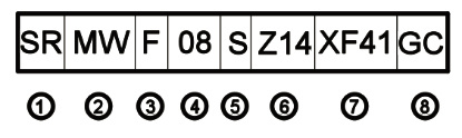 SZ14 XF41GC Выпускной редукторный двигатель