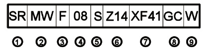 SZ14 XF41GCW Выпускной редукторный двигатель