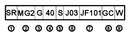 J03JF101GCW Выпускной редукторный двигатель